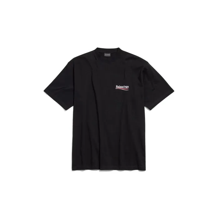 Balenciaga Tshirts Men Men039s Political Campaign Tshirt Large Fit In Black Black Balenciaga Tshirts Men Men039s Political Campaign Tshirt Large Fit In Black Black