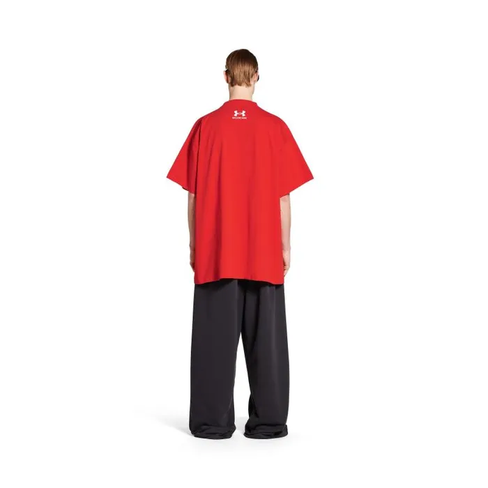 Balenciaga Tshirts Men Men039s Under Armour Tshirt Oversized In Redwhite Redwhite Balenciaga Tshirts Men Men039s Under Armour Tshirt Oversized In Redwhite Redwhite