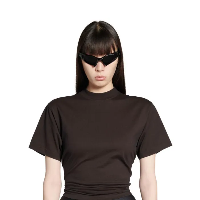 Balenciaga Tshirts Women Women039s Knotted Tshirt Small Fit In Black Black Balenciaga Tshirts Women Women039s Knotted Tshirt Small Fit In Black Black