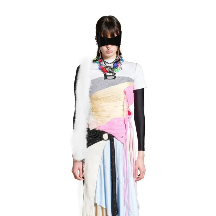 Balenciaga Tops and Shirts Women Women039s Messy Patched Top In Multicolored Multicolored Balenciaga Tops and Shirts Women Women039s Messy Patched Top In Multicolored Multicolored
