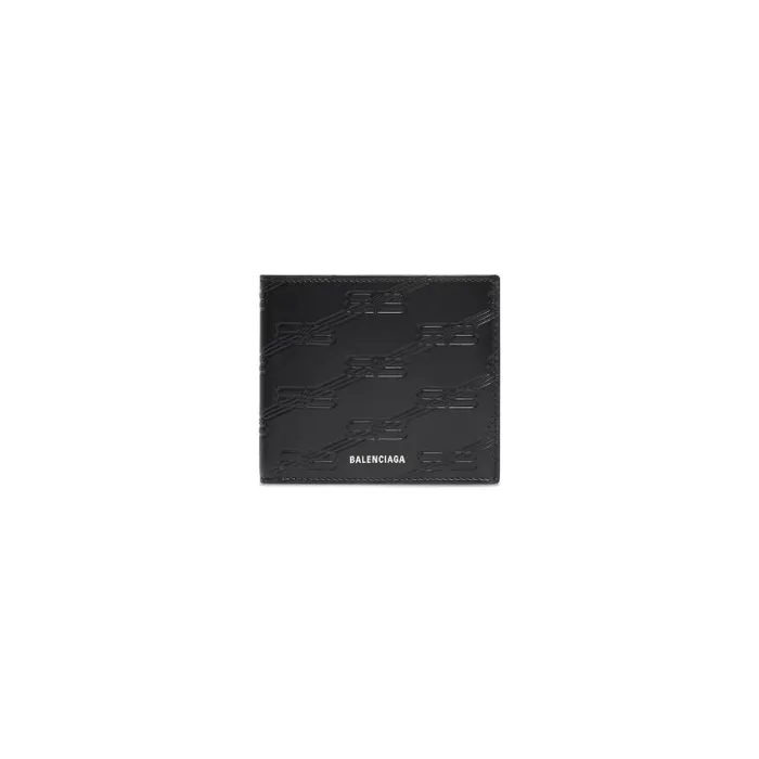 Balenciaga Wallets Men Men039s Embossed Monogram Square Folded Wallet Box In Black Black Balenciaga Wallets Men Men039s Embossed Monogram Square Folded Wallet Box In Black Black