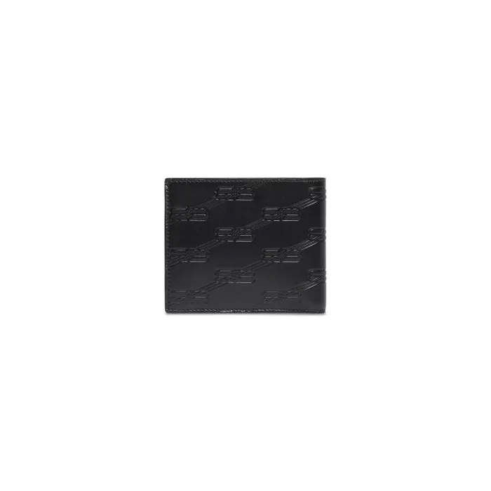 Balenciaga Wallets Men Men039s Embossed Monogram Square Folded Wallet Box In Black Black Balenciaga Wallets Men Men039s Embossed Monogram Square Folded Wallet Box In Black Black