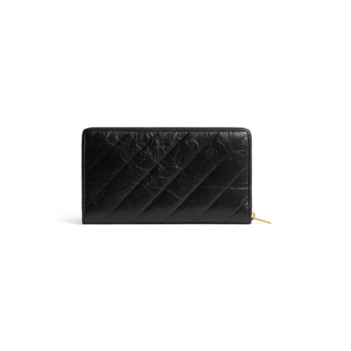 Balenciaga Wallets Women Women039s Crush Continental Wallet Quilted In Black Black Balenciaga Wallets Women Women039s Crush Continental Wallet Quilted In Black Black