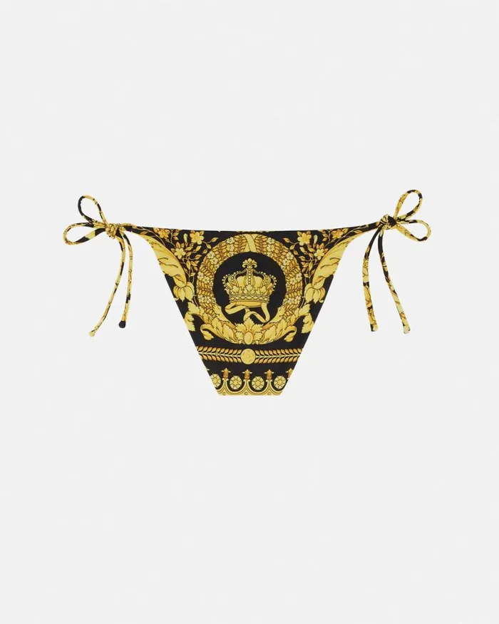 Barocco Bikini Bottoms Print Women Versace Swimwear