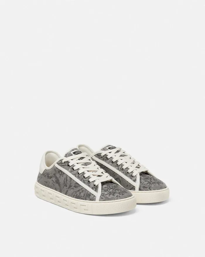 Barocco Greca Sneakers Beige Men Versace Sneakers
