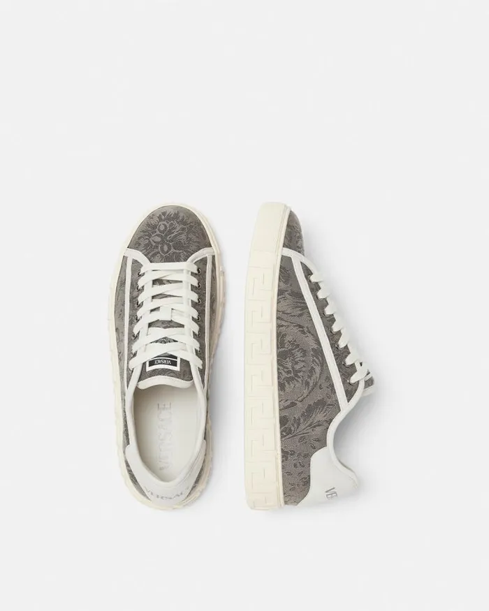 Barocco Greca Sneakers Beige Men Versace Sneakers