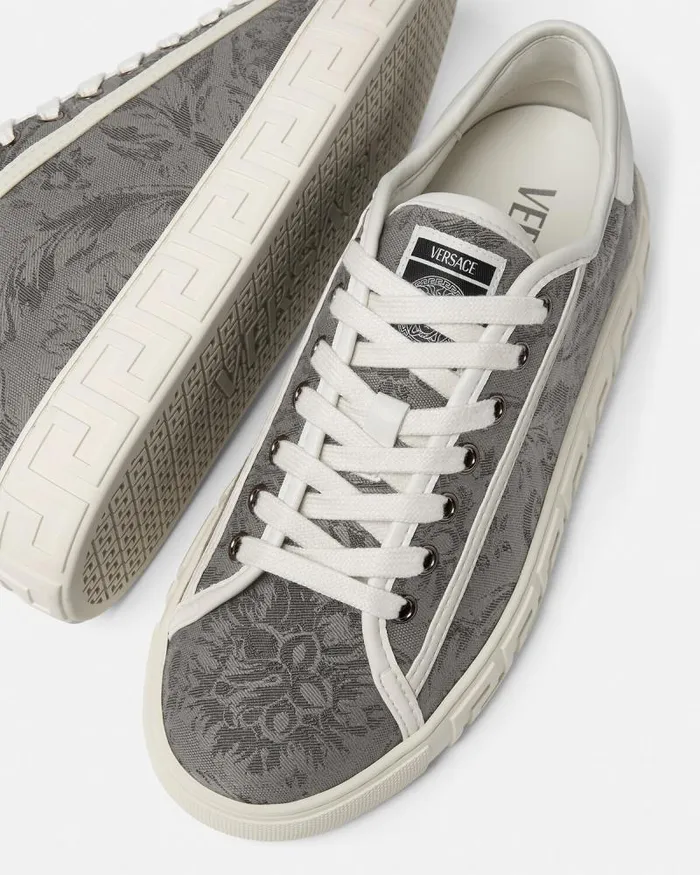 Barocco Greca Sneakers Beige Men Versace Sneakers
