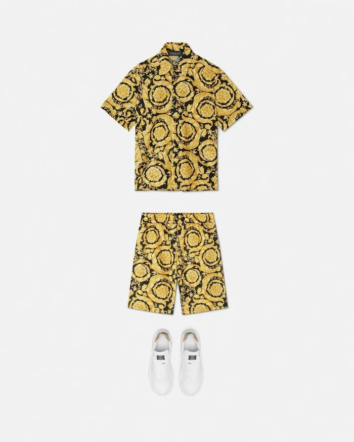 Barocco Kids Shorts Blackprint Children Versace Clothing