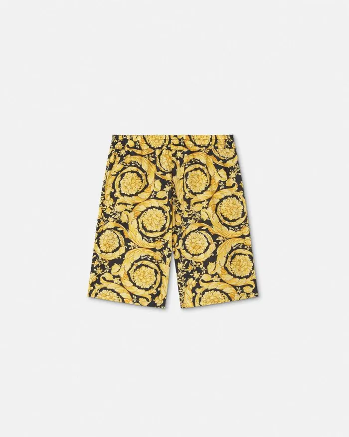 Barocco Kids Shorts Blackprint Children Versace Clothing
