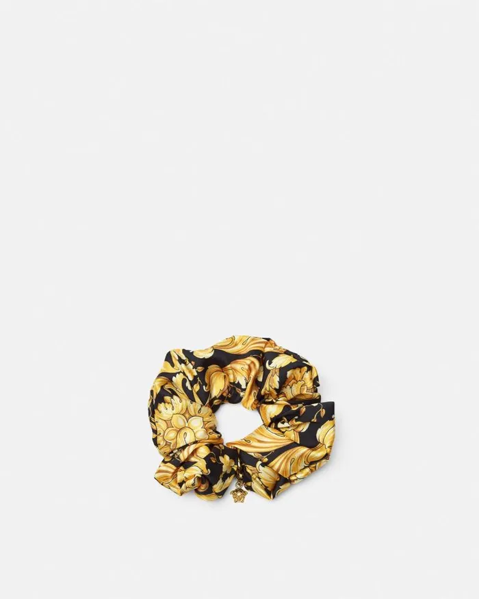 Barocco Scrunchie Blackprint Women Versace Hair Accessories