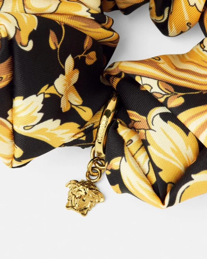 Barocco Scrunchie Blackprint Women Versace Hair Accessories