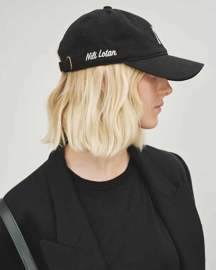 BASEBALL HAT Black Women Nili Lotan Belts and Accessories
