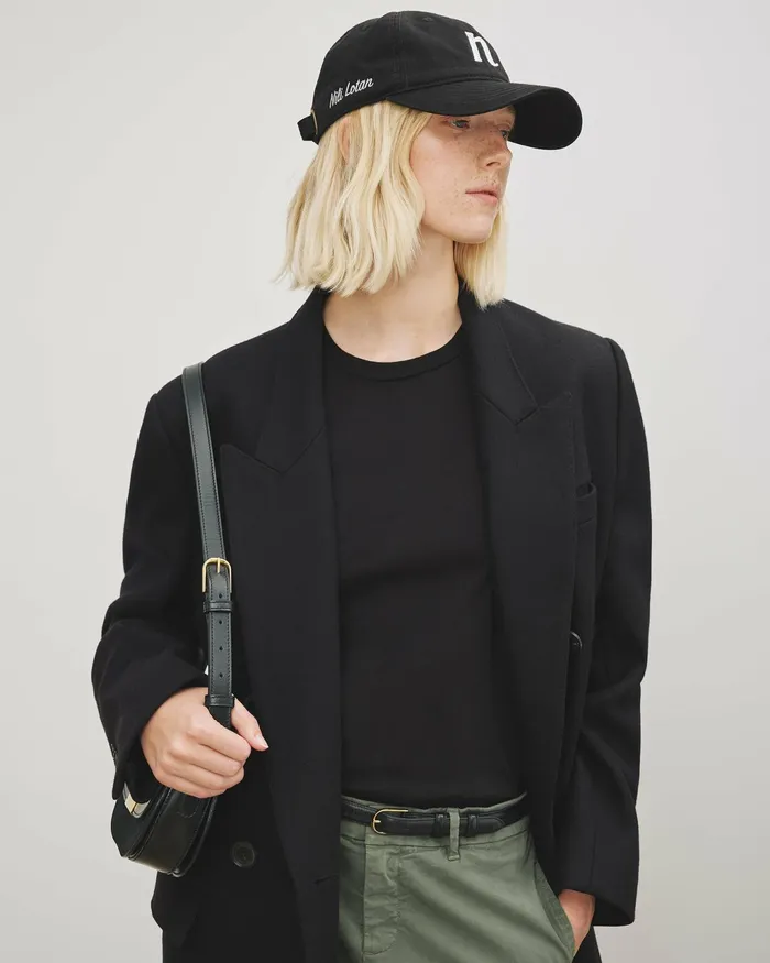 BASEBALL HAT Black Women Nili Lotan Belts and Accessories