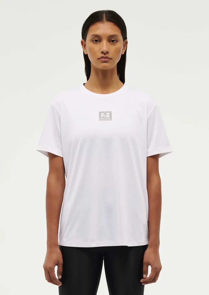 Baseline PE Nation Women CROSSOVER TEE IN OPTIC WHITE