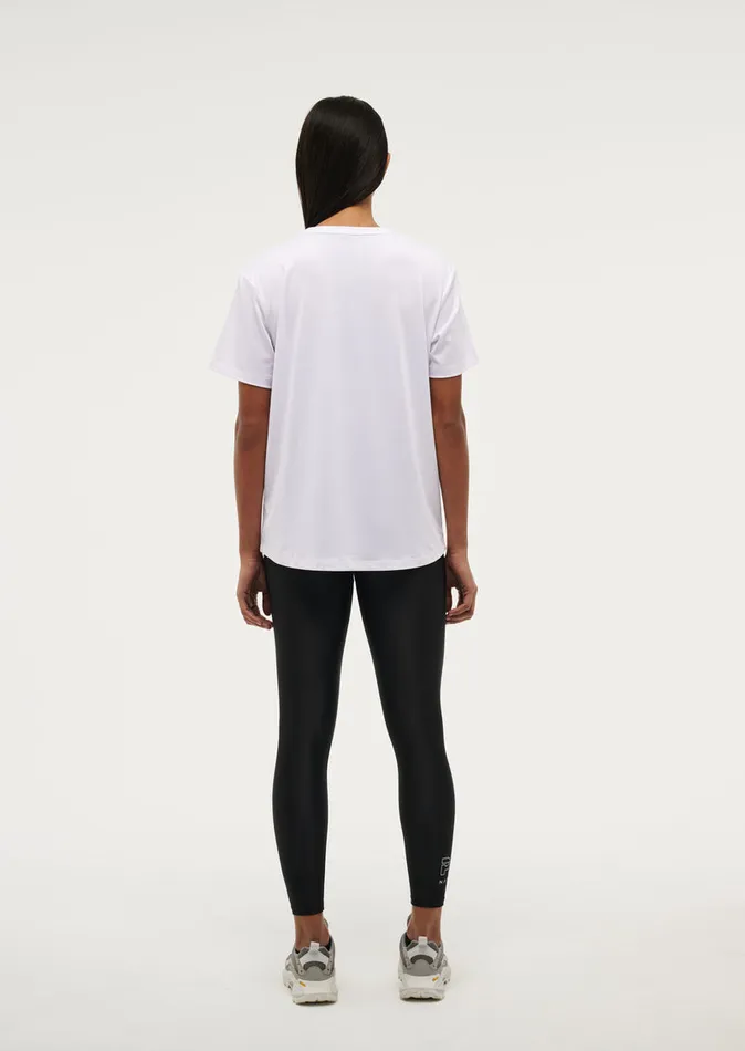 Baseline PE Nation Women CROSSOVER TEE IN OPTIC WHITE