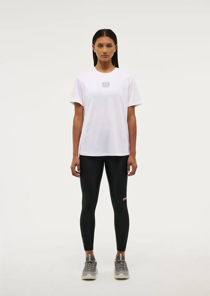 Baseline PE Nation Women CROSSOVER TEE IN OPTIC WHITE