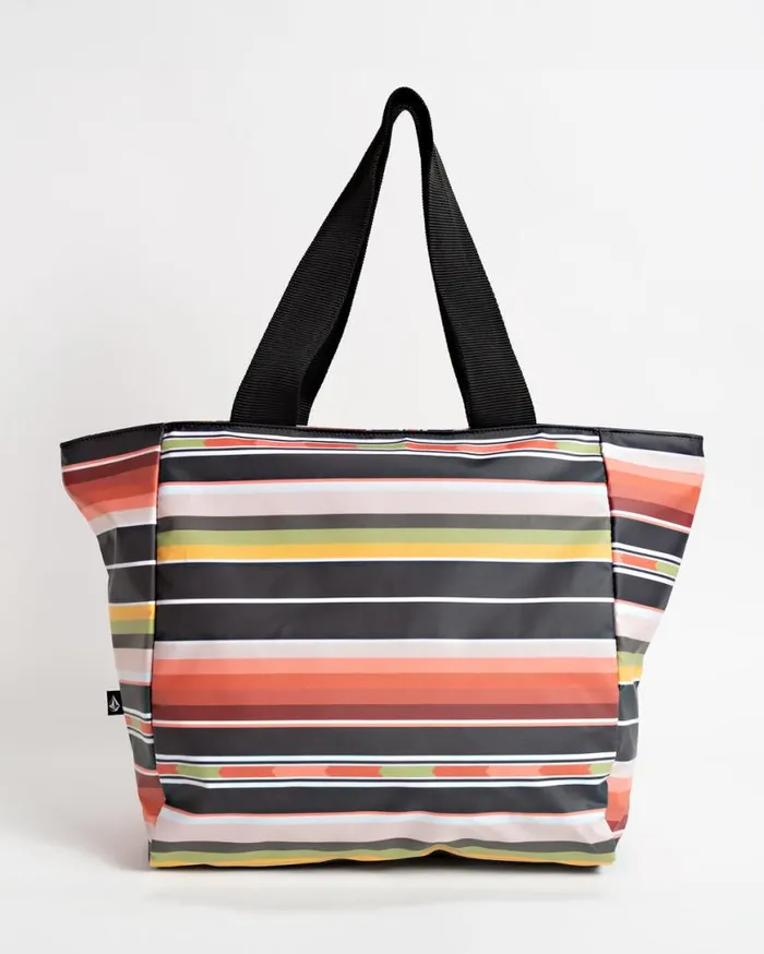 Bay Bae Beach Tote 8211 Multi Black Womens Volcom Bags and Backpacks