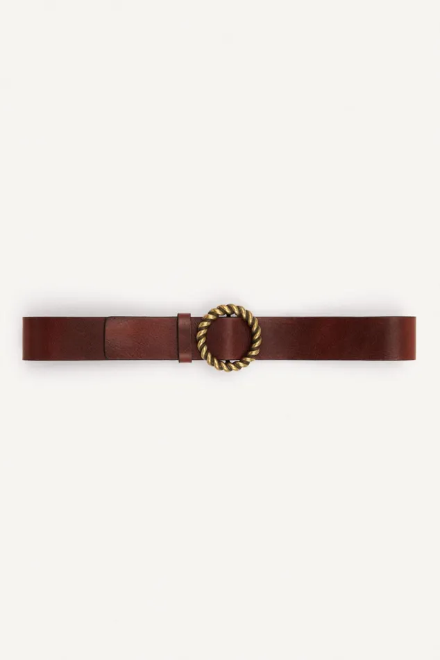 Belt With Buckle Beus Brown Women Baandsh Belts