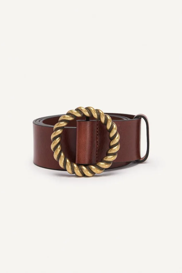 Belt With Buckle Beus Brown Women Baandsh Belts