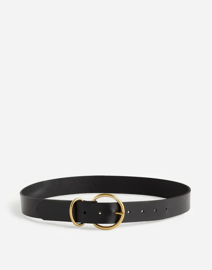 Belts Women Madewell OBuckle Leather Belt True Black