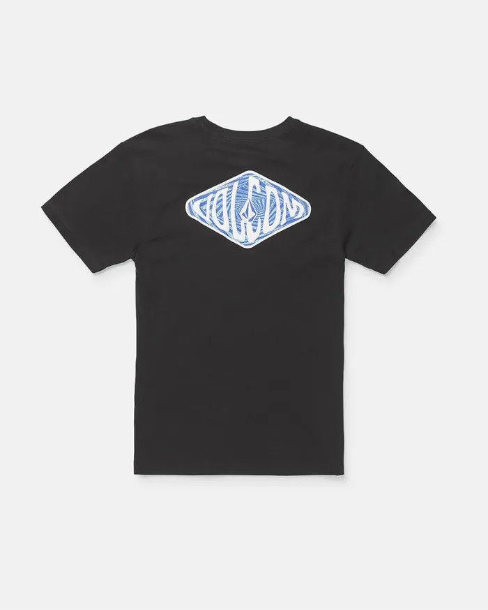 Big Boys Dizzy Daze Short Sleeve Tee 8211 Black Kids Volcom TShirts and Tanks