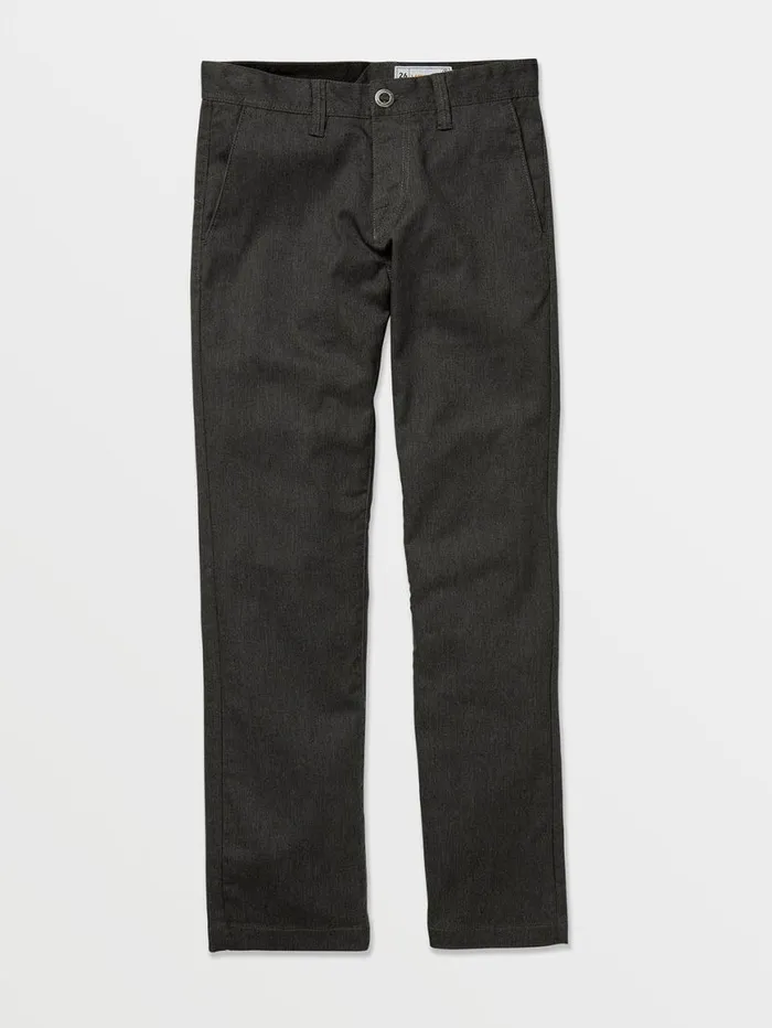 Big Boys Frickin Modern Stretch Chino Pants 8211 Charcoal Heather Kids Volcom Pants
