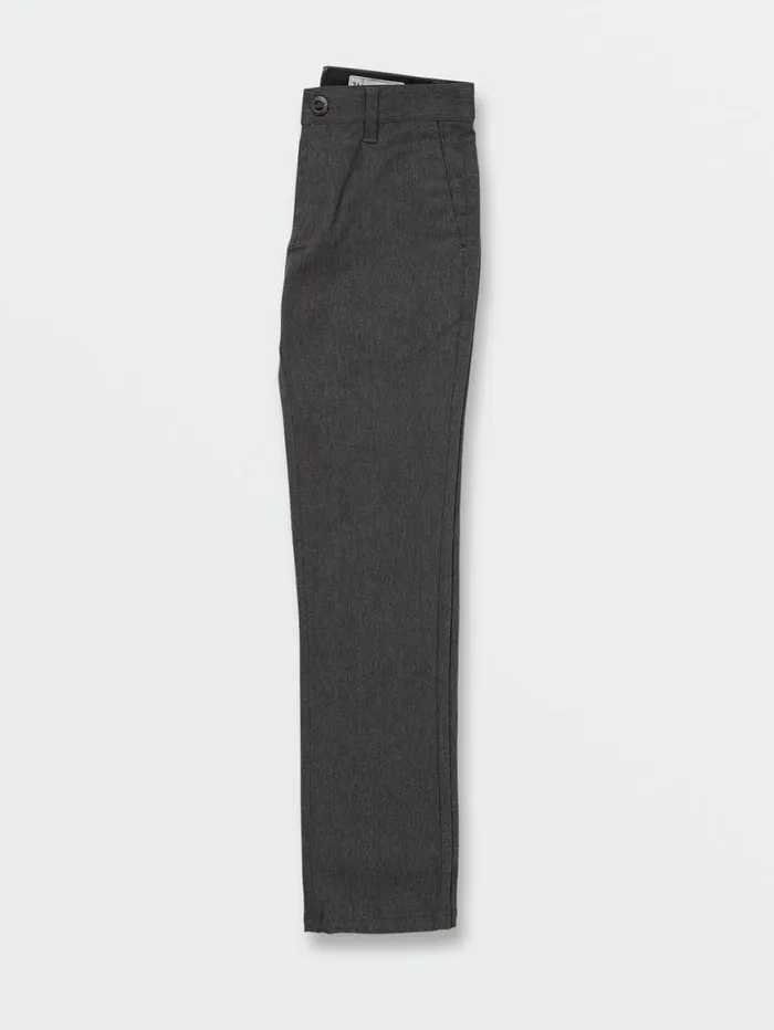 Big Boys Frickin Modern Stretch Chino Pants 8211 Charcoal Heather Kids Volcom Pants