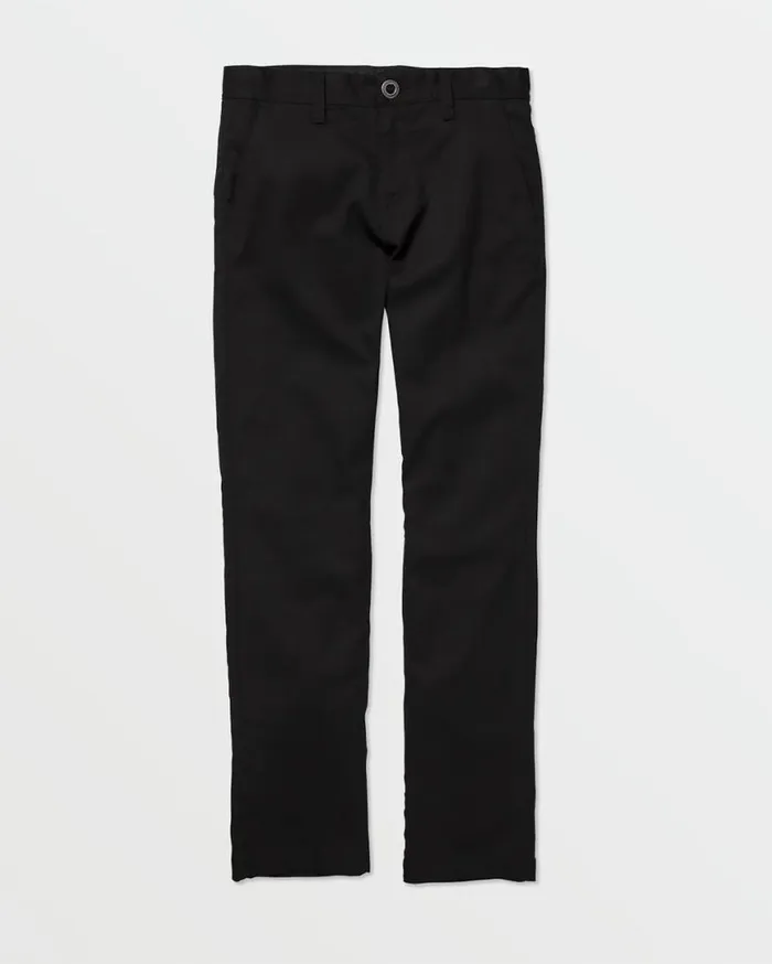 Big Boys Frickin Modern Stretch Pants 8211 Black Kids Volcom Pants