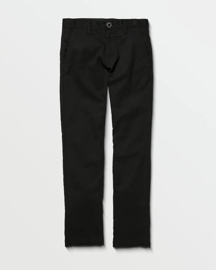 Big Boys Frickin Modern Stretch Pants 8211 Black Kids Volcom Pants