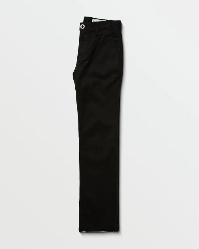 Big Boys Frickin Modern Stretch Pants 8211 Black Kids Volcom Pants