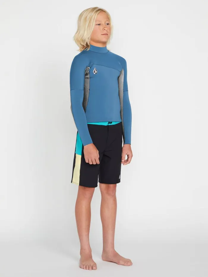 Big Boys Modulator 2mm Long Sleeve Wetsuit Jacket 8211 Cruzer Blue Kids Volcom Wetsuits