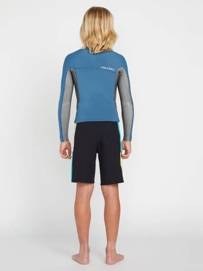 Big Boys Modulator 2mm Long Sleeve Wetsuit Jacket 8211 Cruzer Blue Kids Volcom Wetsuits