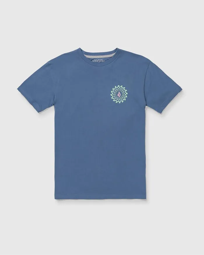 Big Boys Rabbit Hole Short Sleeve Tee 8211 Blue Kids Volcom TShirts and Tanks