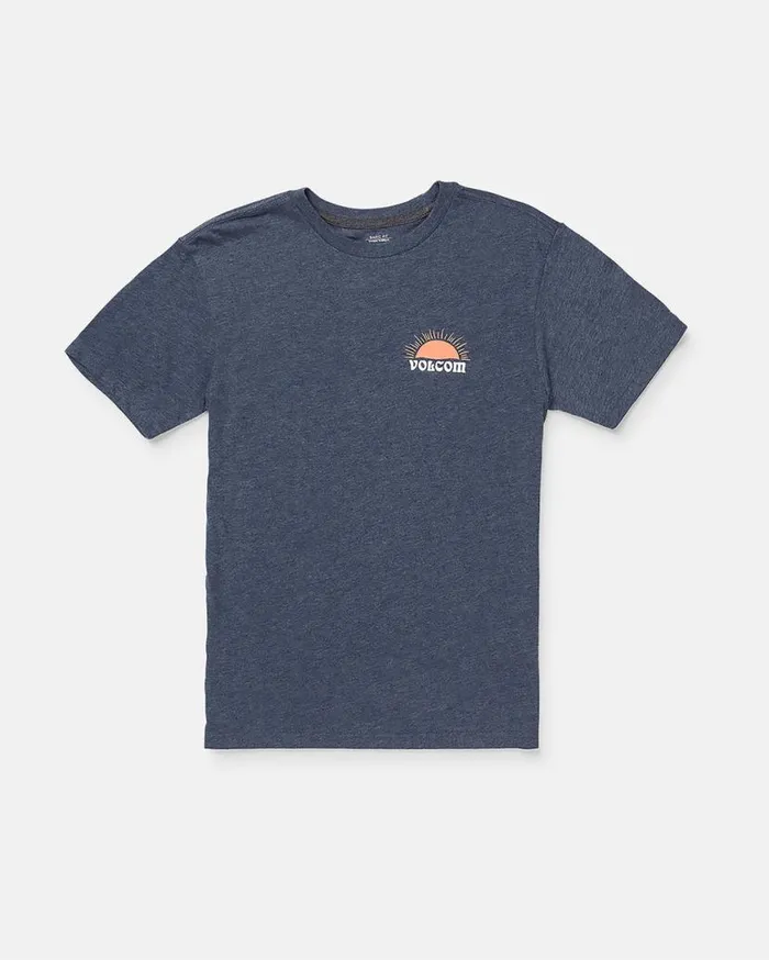 Big Boys Sunshiney Short Sleeve Tee 8211 Navy Heather Kids Volcom TShirts and Tanks Big Boys Sunshiney Short Sleeve Tee 8211 Navy Heather Kids Volcom TShirts and Tanks
