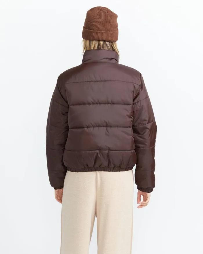 Big Fluff Puff Jacket 8211 Dark Chocolate Womens Volcom Jackets