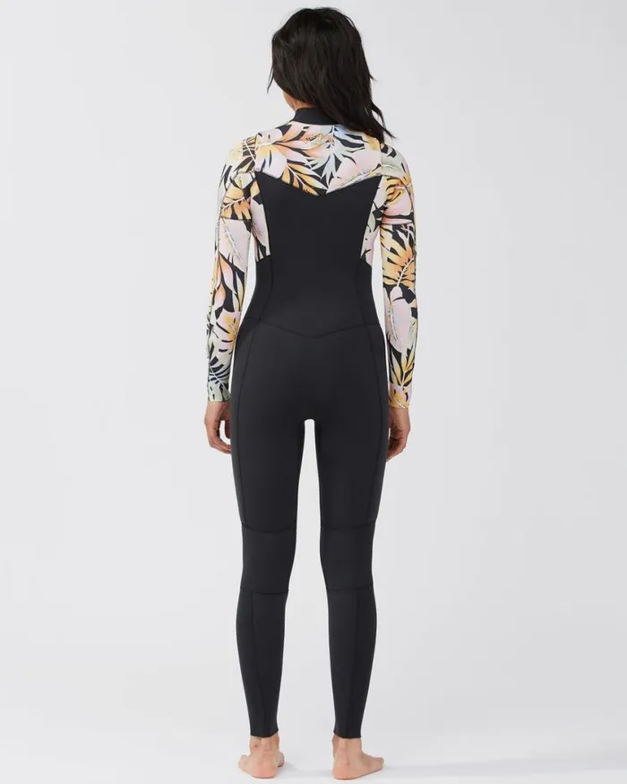 Billabong 43 Salty Dayz Chest Zip Full Wetsuit Paradise Black Womens Wetsuits Billabong 43 Salty Dayz Chest Zip Full Wetsuit Paradise Black Womens Wetsuits