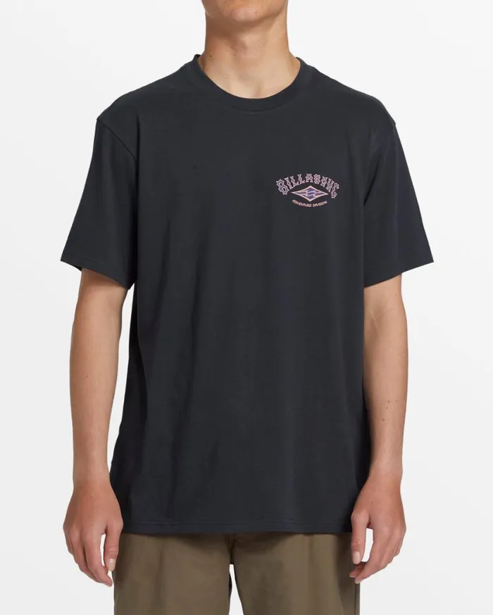 Billabong ADiv Arch TShirt Washed Black Mens TShirts
