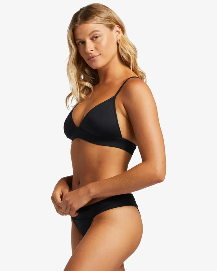 Billabong ADiv Banded Triangle Bikini Top Black Womens Bikinis Billabong ADiv Banded Triangle Bikini Top Black Womens Bikinis