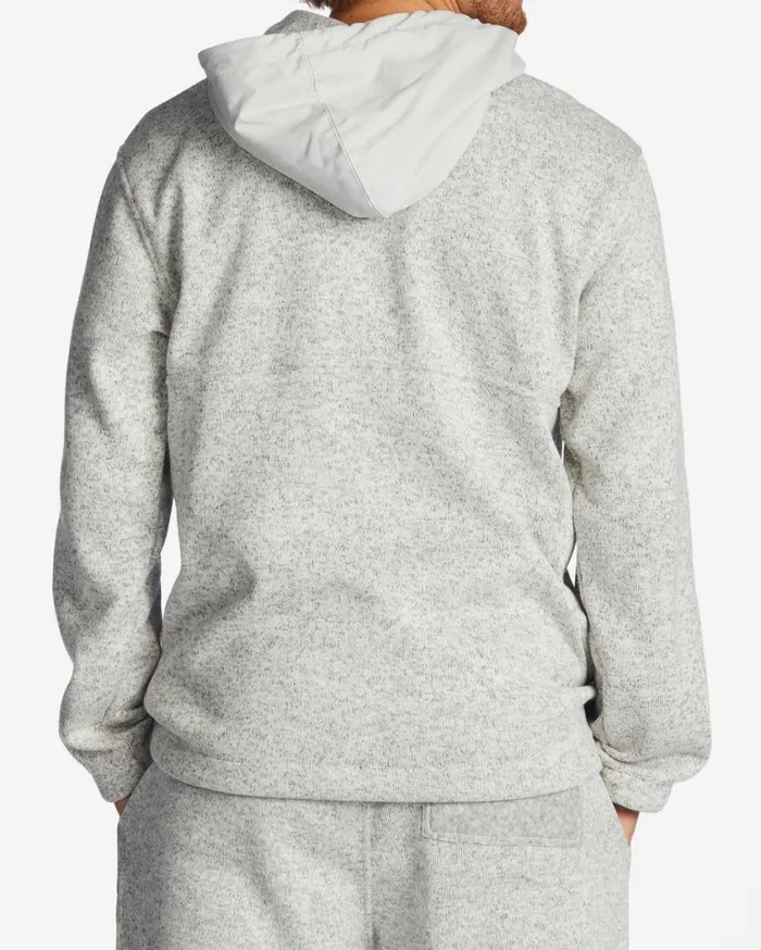 Billabong ADiv Boundary Hooded HalfZip Pullover Grey Heather Mens Hoodies and Fleece Billabong ADiv Boundary Hooded HalfZip Pullover Grey Heather Mens Hoodies and Fleece