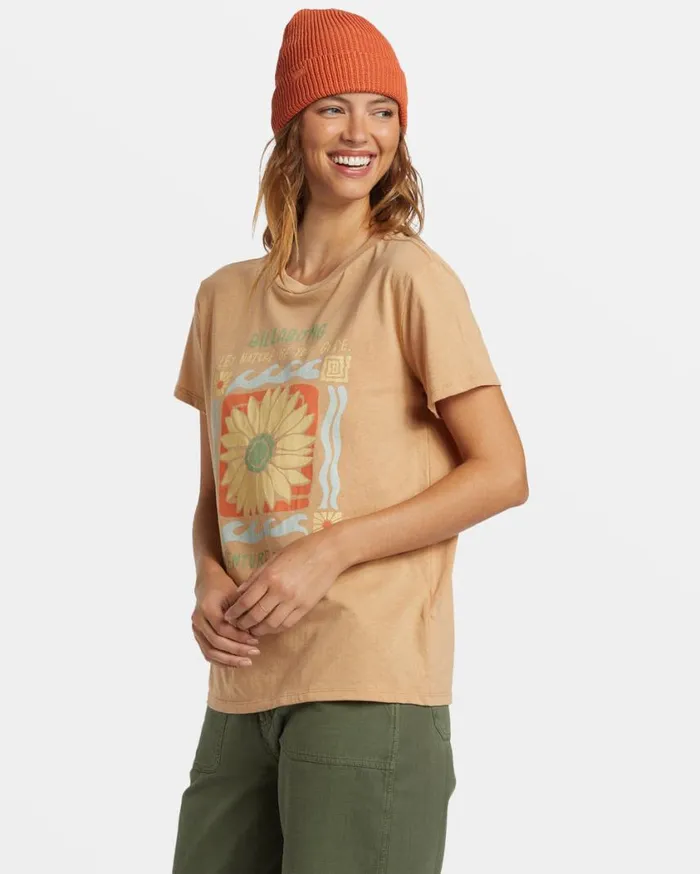 Billabong ADiv TShirt Wet Sand Womens Graphic Tees and Tanks Billabong ADiv TShirt Wet Sand Womens Graphic Tees and Tanks
