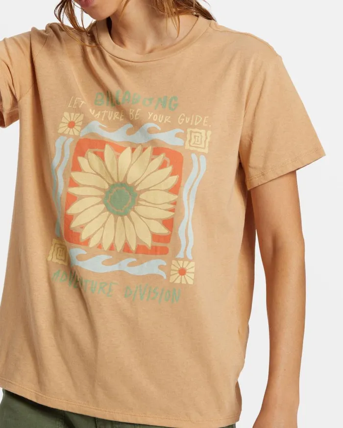 Billabong ADiv TShirt Wet Sand Womens Graphic Tees and Tanks Billabong ADiv TShirt Wet Sand Womens Graphic Tees and Tanks