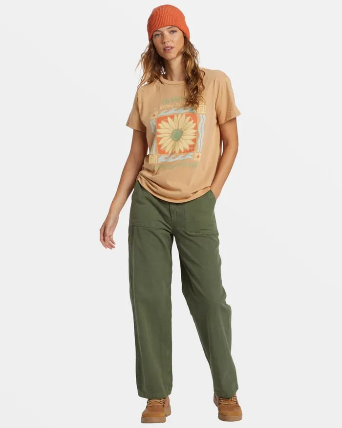 Billabong ADiv TShirt Wet Sand Womens Graphic Tees and Tanks Billabong ADiv TShirt Wet Sand Womens Graphic Tees and Tanks