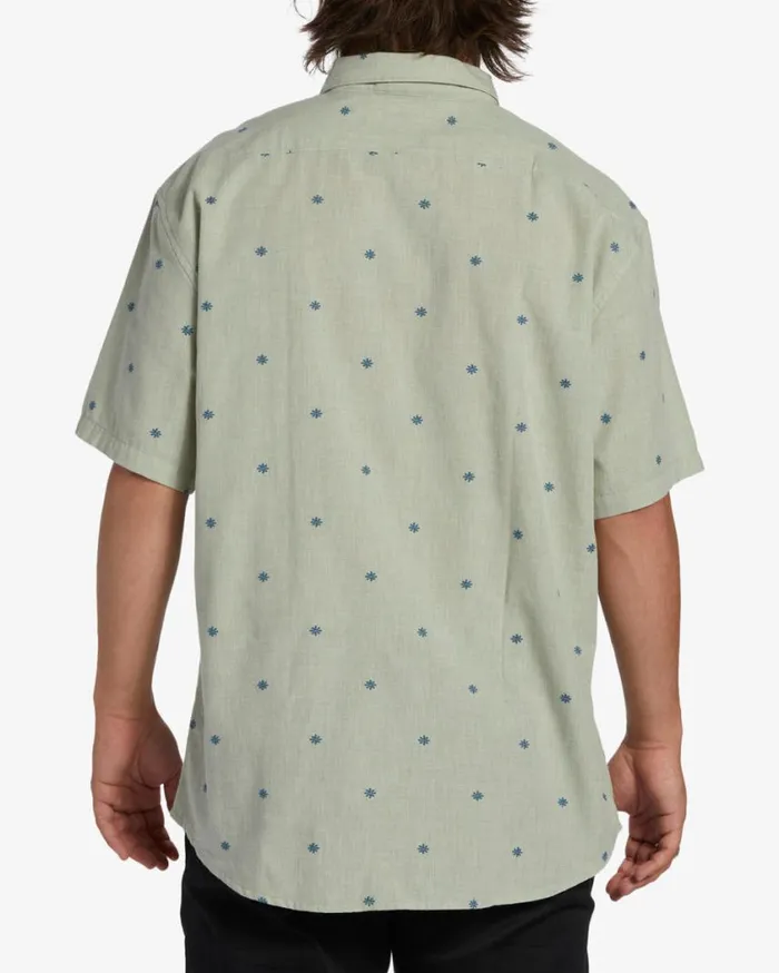 Billabong All Day Jacquard Short Sleeve Woven Shirt Seafoam Mens Shirts Billabong All Day Jacquard Short Sleeve Woven Shirt Seafoam Mens Shirts