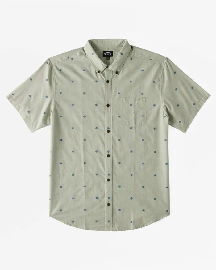 Billabong All Day Jacquard Short Sleeve Woven Shirt Seafoam Mens Shirts Billabong All Day Jacquard Short Sleeve Woven Shirt Seafoam Mens Shirts