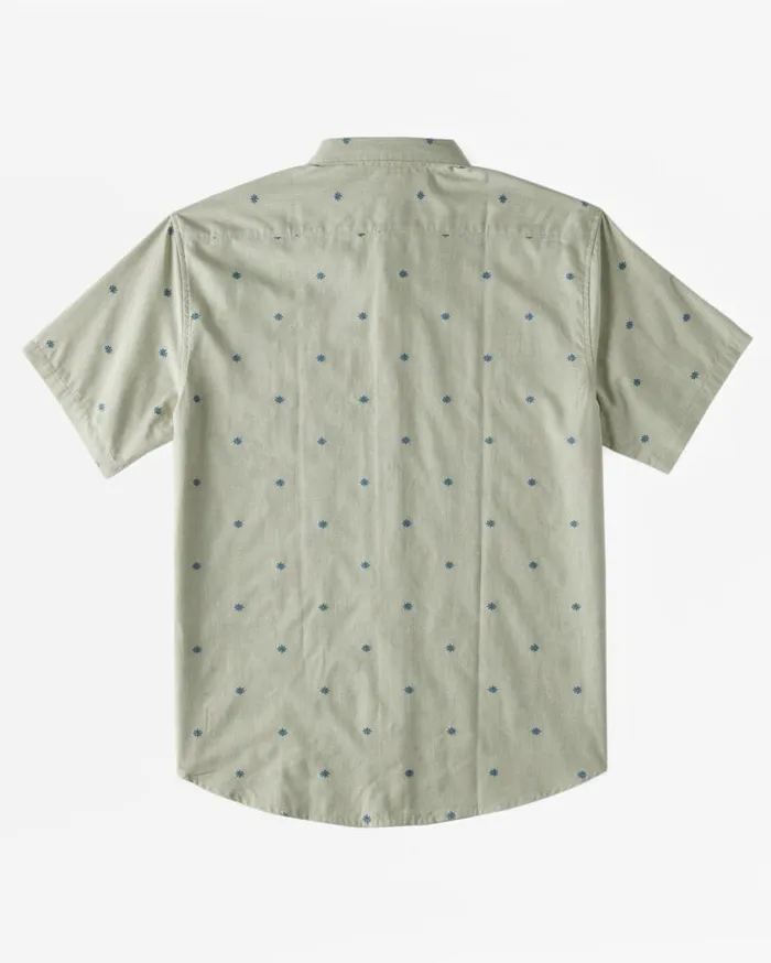 Billabong All Day Jacquard Short Sleeve Woven Shirt Seafoam Mens Shirts Billabong All Day Jacquard Short Sleeve Woven Shirt Seafoam Mens Shirts