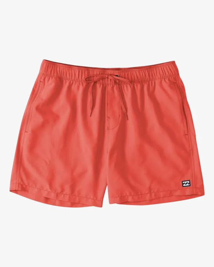 Billabong All Day Layback 16034 Boardshorts Coral Mens Layback Boardshorts