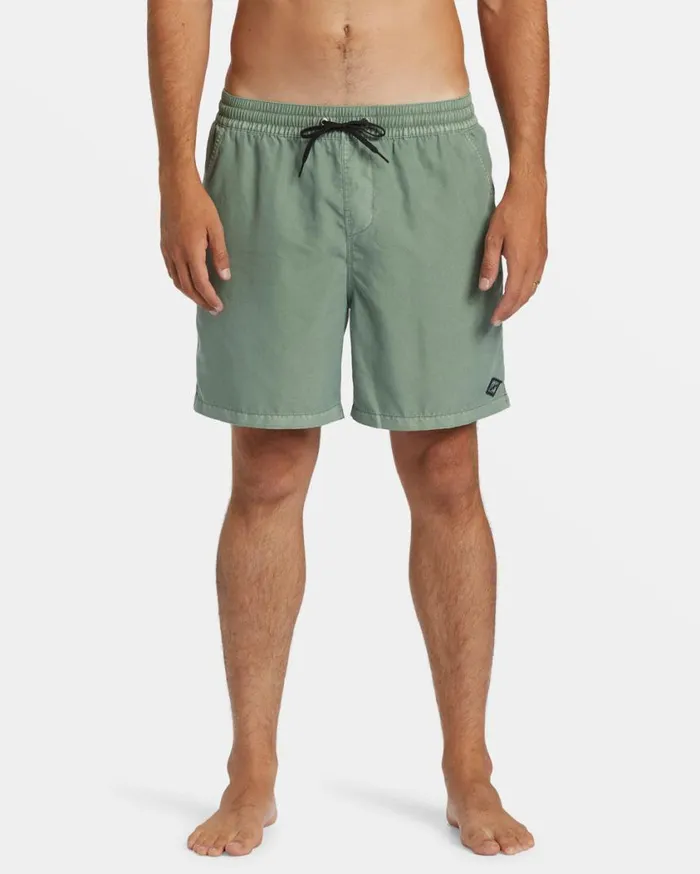 Billabong All Day Overdyed Layback 17034 Volley Shorts Sage Mens Layback Boardshorts Billabong All Day Overdyed Layback 17034 Volley Shorts Sage Mens Layback Boardshorts