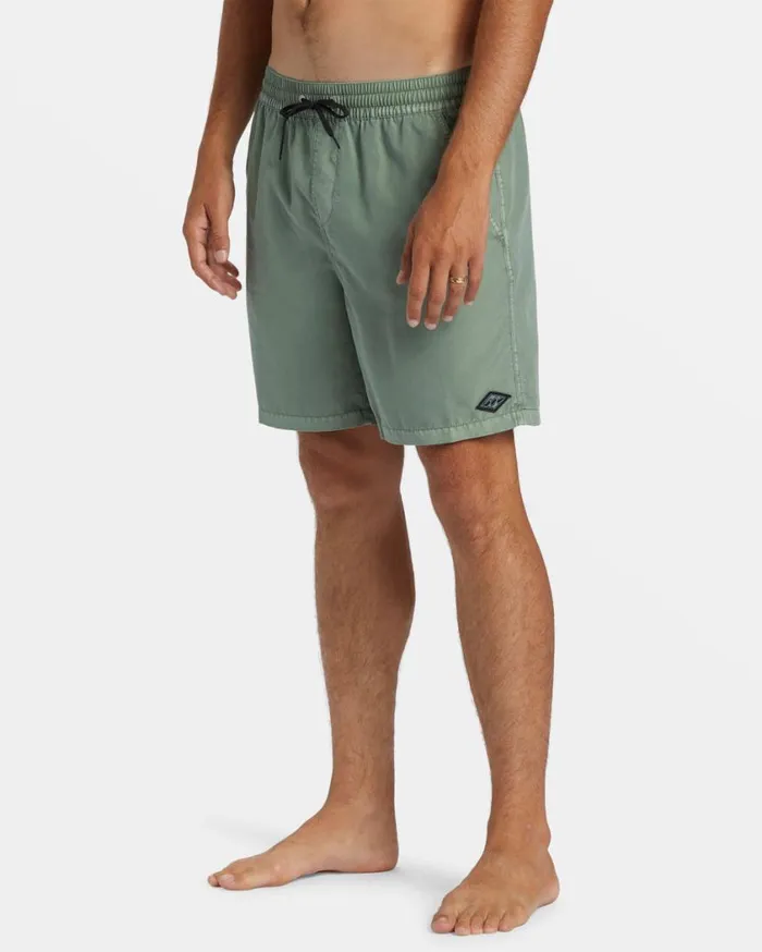 Billabong All Day Overdyed Layback 17034 Volley Shorts Sage Mens Layback Boardshorts Billabong All Day Overdyed Layback 17034 Volley Shorts Sage Mens Layback Boardshorts