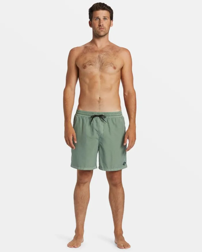 Billabong All Day Overdyed Layback 17034 Volley Shorts Sage Mens Layback Boardshorts Billabong All Day Overdyed Layback 17034 Volley Shorts Sage Mens Layback Boardshorts