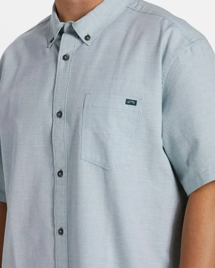 Billabong All Day Short Sleeve Shirt Jade Stone Mens Shirts Billabong All Day Short Sleeve Shirt Jade Stone Mens Shirts